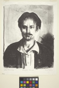 Portrett av John Carroll (blekk) av Unknown artist