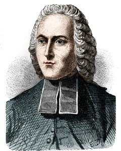 Portrett av Abbe Jean Antoine (Jean-Antoine) Nollet (1700 - 1770), fransk fysiker - i "Album de la Science; berømte vitenskapsmenn; Grandes funn""" 1896. av Unknown artist