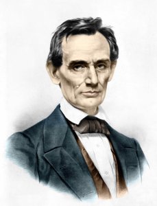Portrett av Abraham Lincoln (1809 - 1865) 16. president i USA.