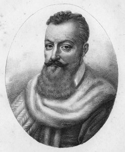 Portrett av Achilles de Harlay, grev av Beaumont Magistrat (1536 til 1619). av Unknown artist