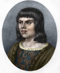 Portrett av Alain Chartier. Fransk diplomat og forfatter (1385 til 1433). Fremtidens sekretær Charles VII. 1800-talls gravering. av Unknown artist