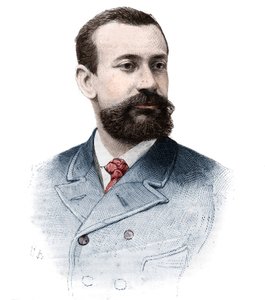 Portrait of Albert I Grimaldi (Albert Honore Charles) (1848-1922), Prince of Monaco (1889-1922) in “The Illustrious World”, September 21 av Unknown artist