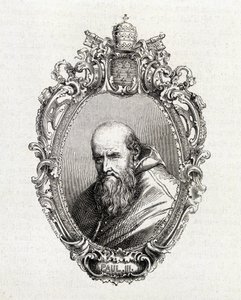 Portrett av Alessandro Farnese, Paul III (1468 - 1549) pave fra 1534 til 1549. av Unknown artist