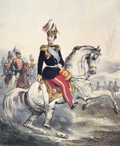 Portrett av Alexander II Nikolayevich (fargegravering) av Unknown artist