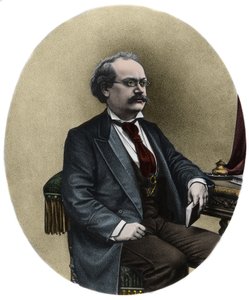 Portrett av Alexandre Charles Lecocq (1832 -1918), fransk komponist - Portrett av Alexandre Charles Lecocq (1832-1918), fransk komponist av Unknown artist