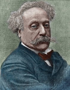 Portrett av Alexandre Dumas Jr. (1824-1895), fransk forfatter. av Unknown artist