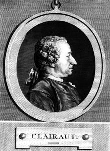 Portrett av Alexis Claude CLAIRAUT (1713-1765) fransk matematiker. av Unknown artist