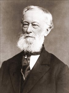 Portrett av Alfred Krupp (1812 - 1887), fotografi mellom 1870 - 1887. av Unknown artist