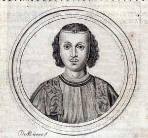 Portrett av Amedee VII av Savoy kjent som The Red Count. av Unknown artist