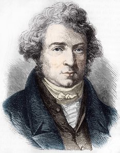 Portrait of André Marie Ampère (1775 - 1836) French physicist. av Unknown artist