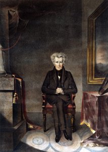 Portrett av Andrew Jackson (1767 - 1845) amerikansk statsmann. av Unknown artist