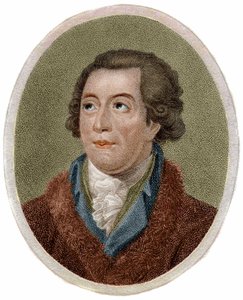 Portrett av Antoine Laurent de Lavoisier, fransk kjemiker (1743-1794) gravering av Chapman av Unknown artist