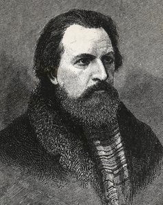 Portrett av Apollo Grigoryev (1822-1865) russisk poet og kritiker -Apollo Grigoriev poet og litteraturkritiker og russisk teatral - av Unknown artist