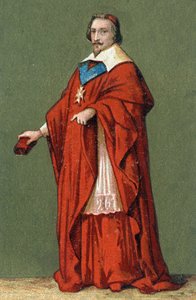 Portrait of Armand Jean Du Plessis, Cardinal de Richelieu (1585 - 1642) av Unknown artist