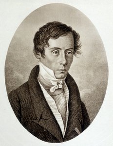 Portrett av Augustin Fresnel (1788-1827), fransk fysiker. av Unknown artist