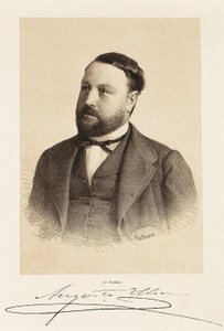 Portrett av Augusto ULLOA (1823-1879), spansk politiker. Gravering Madrid, Nasjonalbiblioteket. av Unknown artist