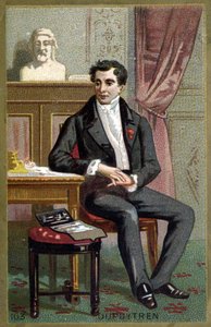 Portrait of Baron Guillaume Dupuytren (1777 - 1835), French surgeon. Chromolithography of the late 19th century. av Unknown artist
