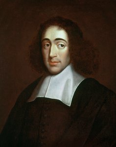 Portrett av Baruch Spinoza (1632-1677), nederlandsk filosof, også kjent som Bento de Espinosa eller Benedictus de Spinoza eller Benedictus de Spinoza - anonymt maleri. Privat samling. av Unknown artist