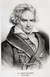 Portrett av Beethoven (1770 - 1827). av Unknown artist