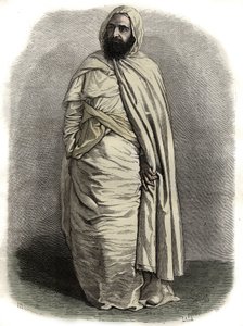 Portrett av Ben Mahi Ed Din Abd El Kader (1808 - 1883) Abd El Kader, Amir av Mascara, militær og religiøs leder, - Portrett av Ben Mahi Ed Din Abd El Kader (1808 - 1883) 1883) Emir av Algerie - av Unknown artist