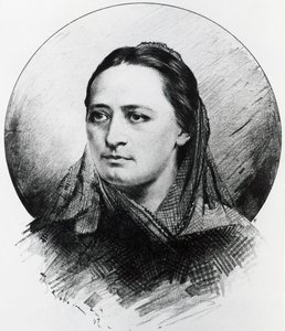 Portrett av Bożena Nemcova av Unknown artist