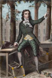 Portrett av Camille Desmoulins (1760-1794), politiker under den franske revolusjonen av Unknown artist