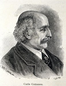 Portrett av Carlo Cattaneo (1801-1869) av Unknown artist