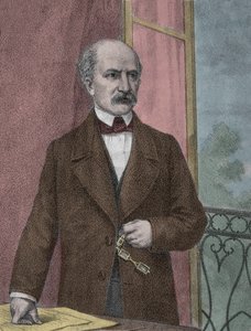 Portrett av Carlo Cattaneo (1801-1869), italiensk patriot, filosof - Portrett av patrioten, filosofen, politisk tenker Carlo Cattaneo (1801-1869) av Unknown artist