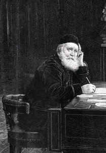 Portrett av Charles Gounod (1818-1893), fransk komponist. av Unknown artist