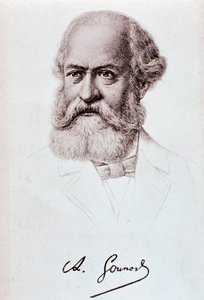 Portrett av Charles Gounod (1818-1893) engelsk komponist Drawing. 1800-tallet. Milano, biblioteca del conservatorio av Unknown artist