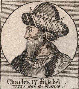 Portrett av Charles IV the Bel av Unknown