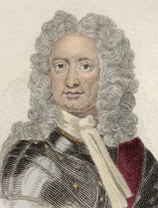 Portrett av Charles Mordaunt (ca. 1658-1735), 3. jarl av Peterborough og 1. jarl av Monmouth, engelsk diplomat og militær. Gravering av 1800-tallet. av Unknown artist