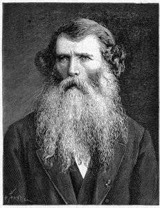 Portrett av Charles Victor Naudin, fransk botaniker. (1815-1899). Gravering av 1898. i "" La Nature. Gjennomgang av vitenskaper og deres anvendelser til kunst og industri." av Unknown artist