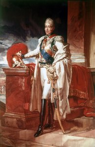 Portrett av Karl X (1757 - 1836), konge av Frankrike fra 1824 til 1830. Maleri. Museum of Capodimonte, Napoli. av Unknown artist