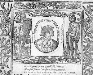 Portrett av Charles X Le Hutin, konge av Frankrike fra 1314 til 1316. av Unknown artist