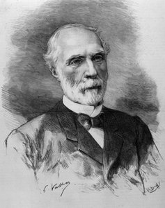 Portrett av Charles de Freycinet (1828 - 1923), president for Ministerrådet. Gravering av 1800-tallet. av Unknown artist