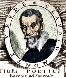 Portrett av Claudio Monteverdi etter fronten av poetiske blomster samlet i begravelsen til den meget berømte og svært ærverdige signor Claudio Monteverdi, utgitt i Venezia i 1644. av Unknown artist