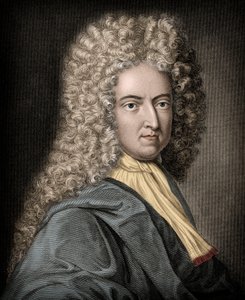 Portrait of Daniel de Foe or Defoe (1660-1731), English writer and journalist - Daniel Defoe (1660-1731) - English novelist and journalist av Unknown artist