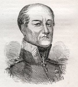 Portrett av David Hendrik, Baron Chasse 1765-1849 - gravering av Unknown artist