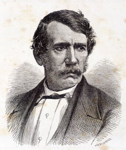 Portrett av David Livingstone, britisk misjonær og oppdagelsesreisende (1813-1873) - i "" Tour du Monde", 2. sem. 1875¿ av Unknown artist