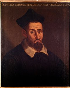 Portrett av Domenico Pietro Ceron, italiensk musikkteoretiker, sanger og prest (maleri av Unknown artist