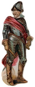 Portrett av Don Ferdinand (Fernando) Alvarez de Toledo, hertug av Alba (Alba) (1507-1582). Kromolitografi, slutten av 1800-tallet. av Unknown artist
