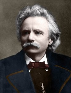 Portrait of Edvard Grieg (1843 - 1907) Norwegian composer. av Unknown artist