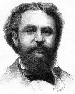 Portrett av Emile Bergerat (1845-1923), fransk forfatter. av Unknown artist
