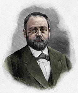 Portrait of Emile Zola (1840-1902) av Unknown artist