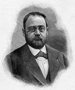 Portrett av Emile Zola, av Unknown artist