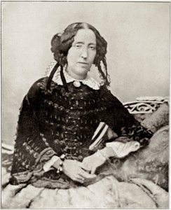Portrett av Emma Roberts, forlovet noen måneder av den italienske patrioten Giuseppe Garibaldi (1807-1882). Fra et fotografi. Privat samling av Unknown artist