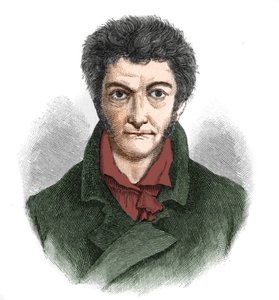 Portrett av Ernst Theodor Wilhelm Hoffmann (1776-1822) tysk romantisk forfatter. av Unknown artist