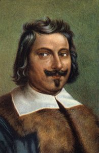 Portrett av Evangelista Torricelli eller Toricelli, italiensk fysiker. av Unknown Artist