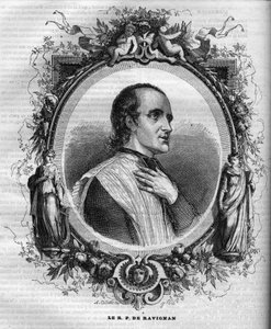 Portrait of Father Delacroix de Ravignan (1795-1858), French Jesuite. av Unknown artist